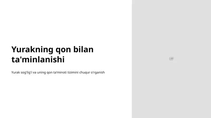 Yurakning qon bilan ta'minlanishi 1