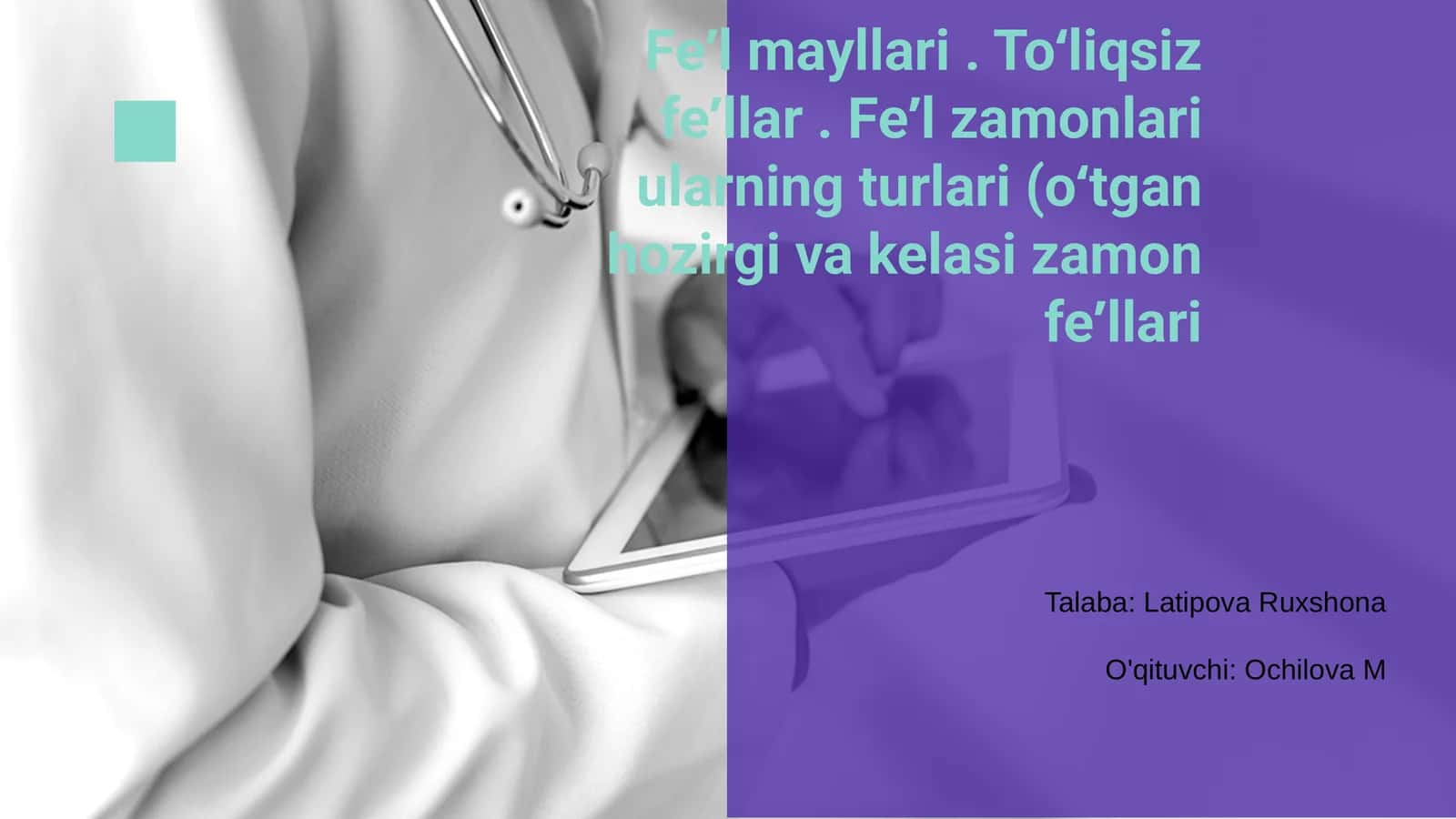 Feʼl mayllari 1