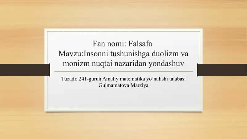 falsafa 1