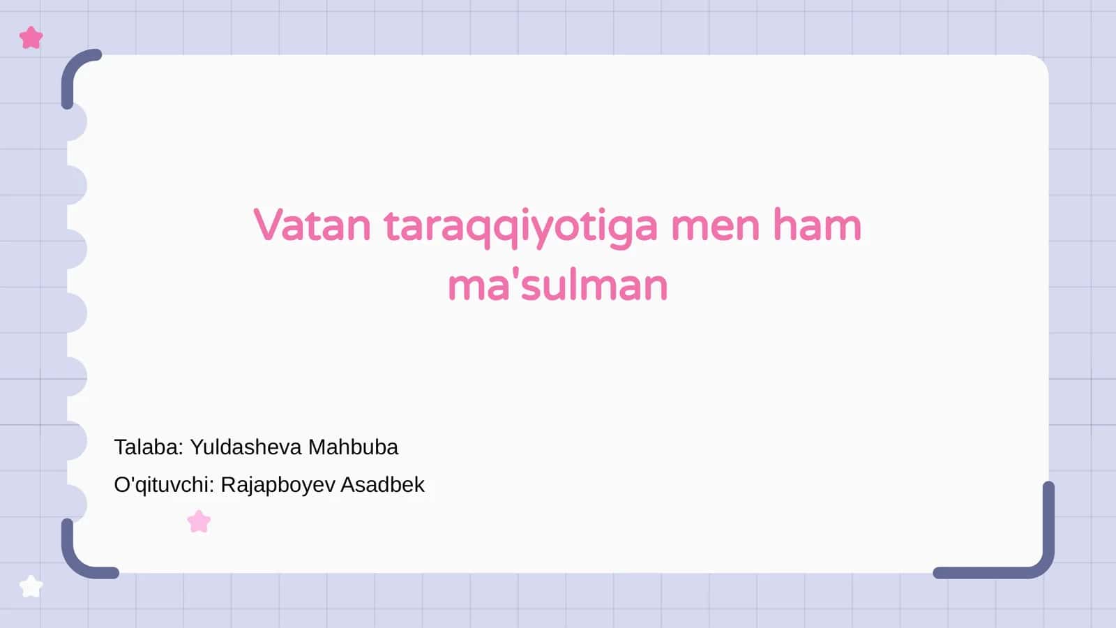 Vatan Taraqqiyotining Muhimligi 1