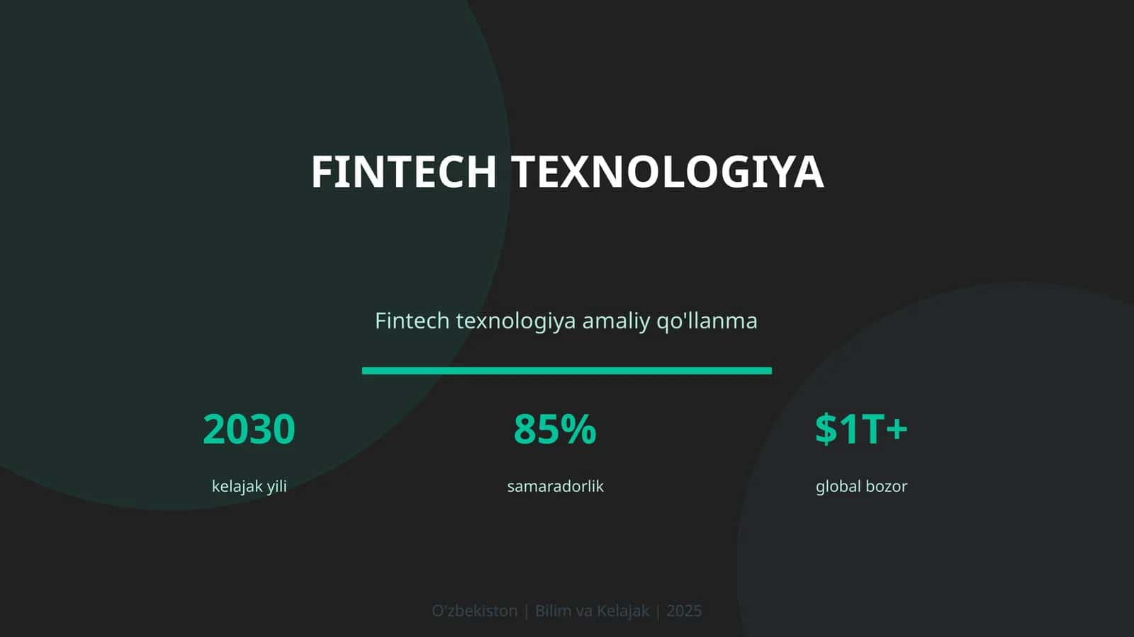 Fintech texnologiya amaliy qo'llanma 1