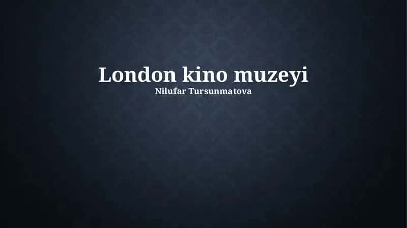 London kino muzeyi 1