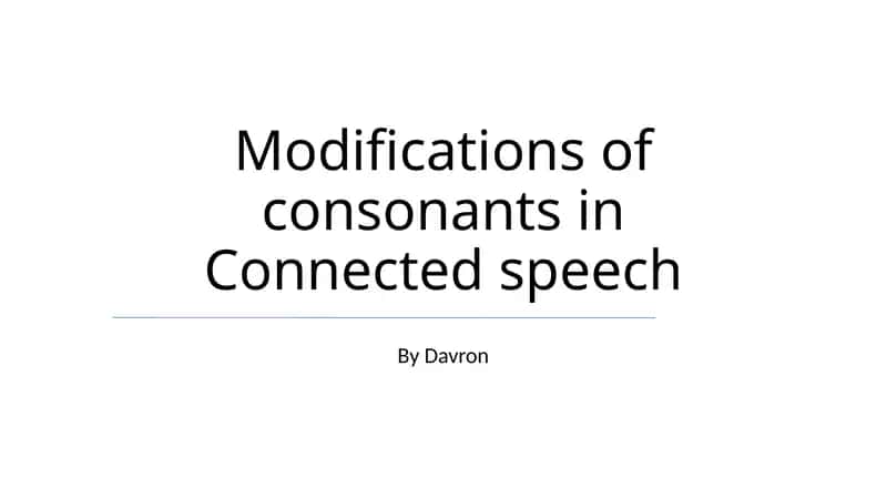 Aloqa (Connected speech) 1