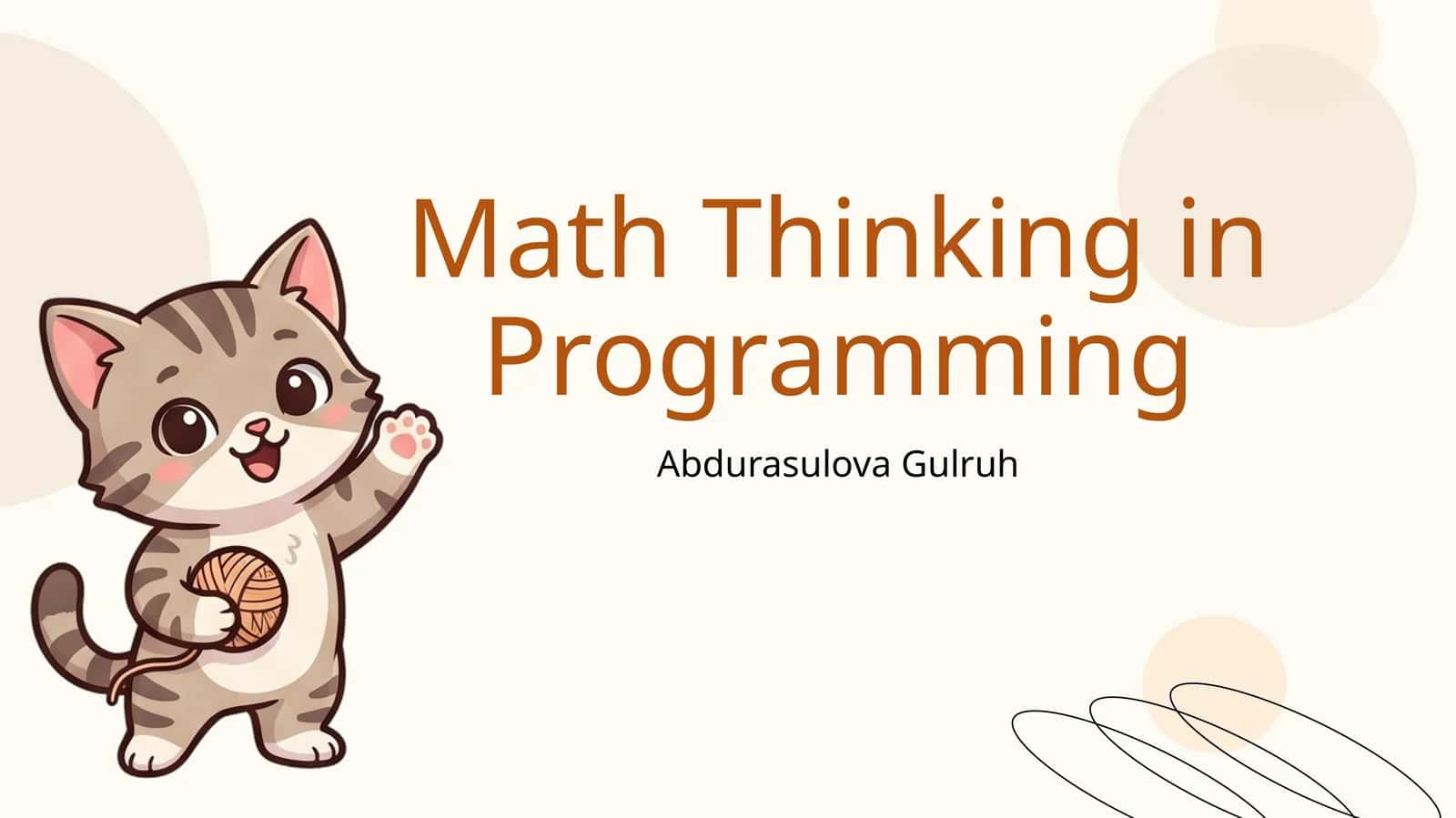 Matematika O'ylash Dasturlashda 1