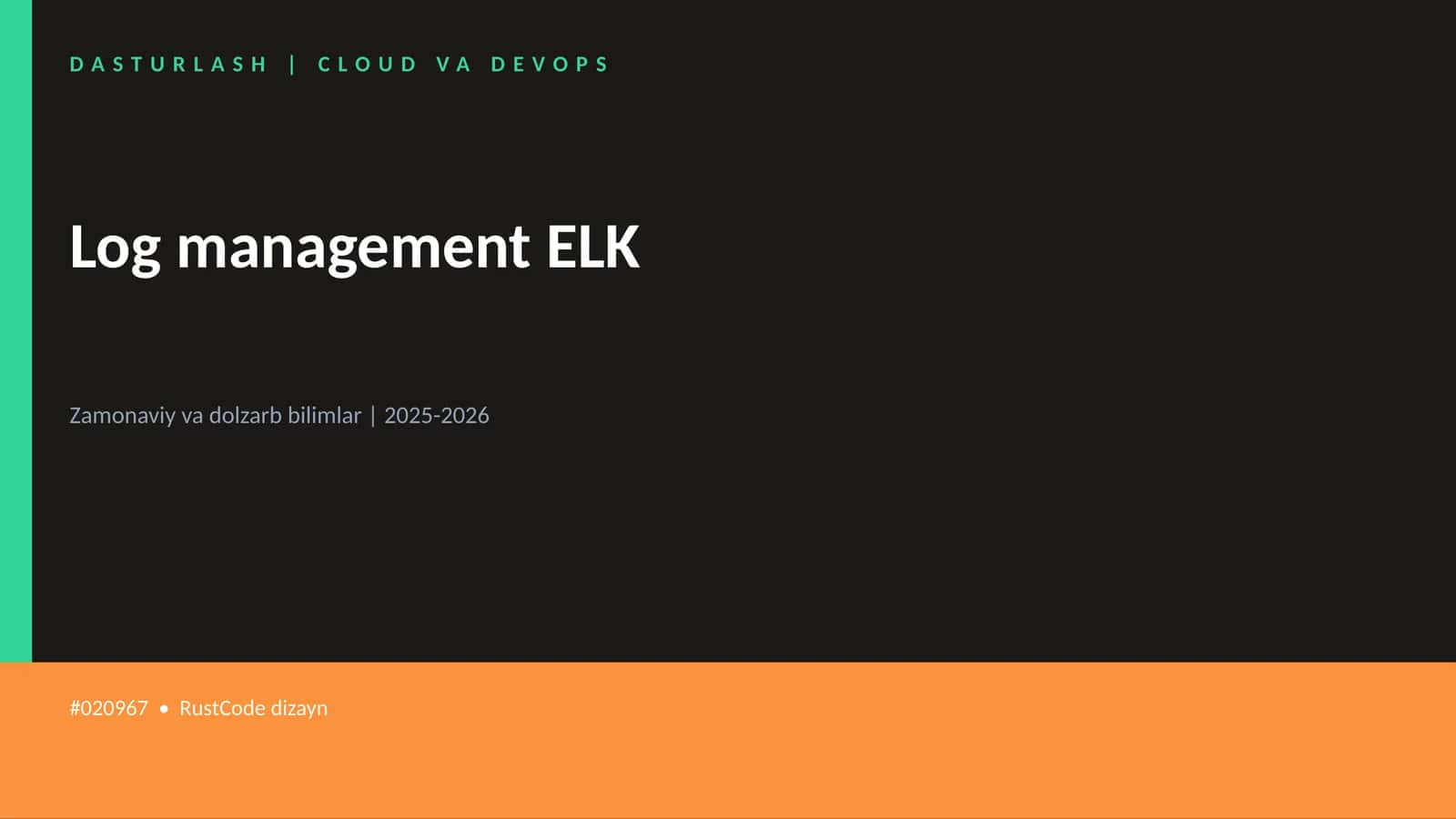 Log management ELK 1