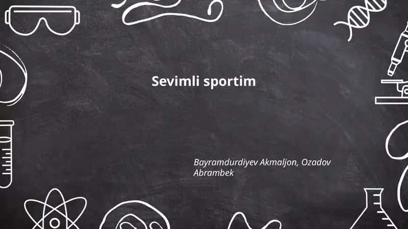 Sevimli sportim 1