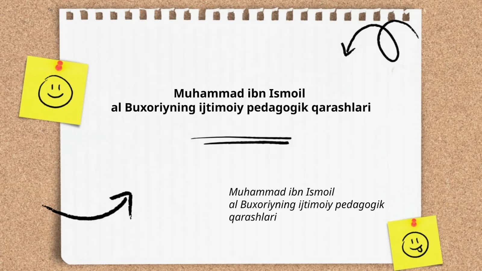 Muhammad ibn Ismoil al-Buxoriyning ijtimoiy pedagogik qarashlari 1