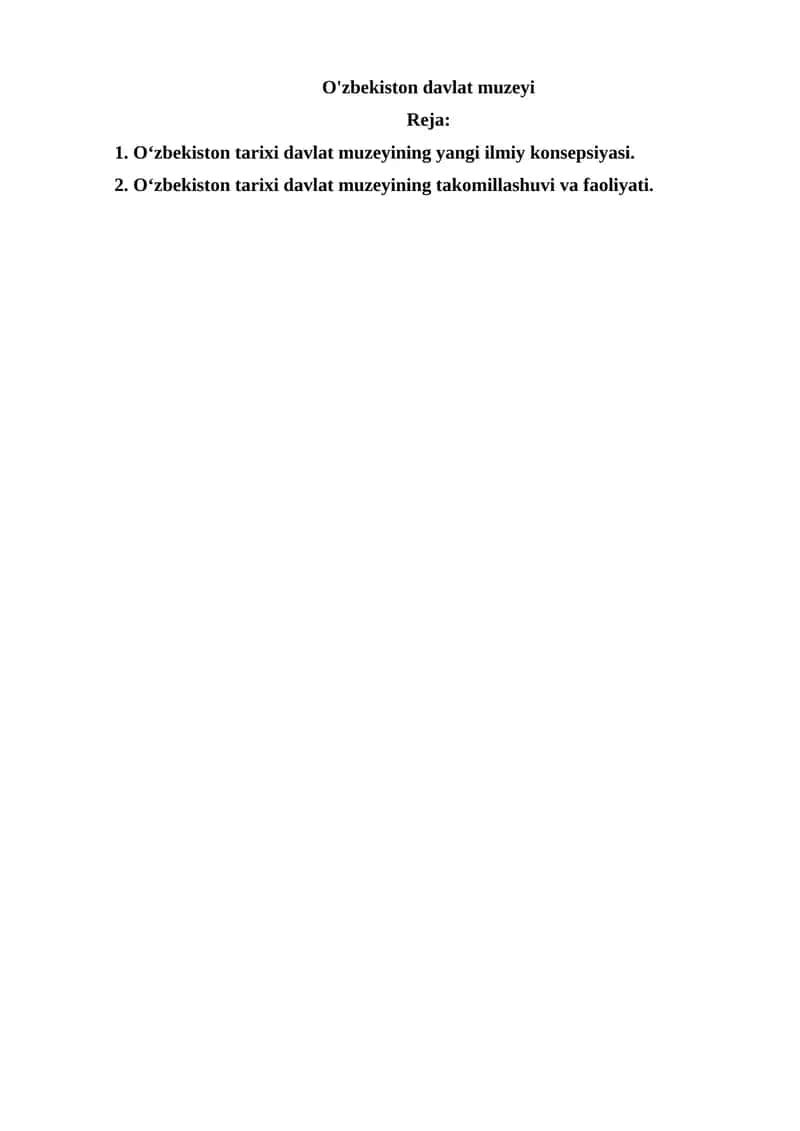 O'zbekiston davlat muzeyi 1