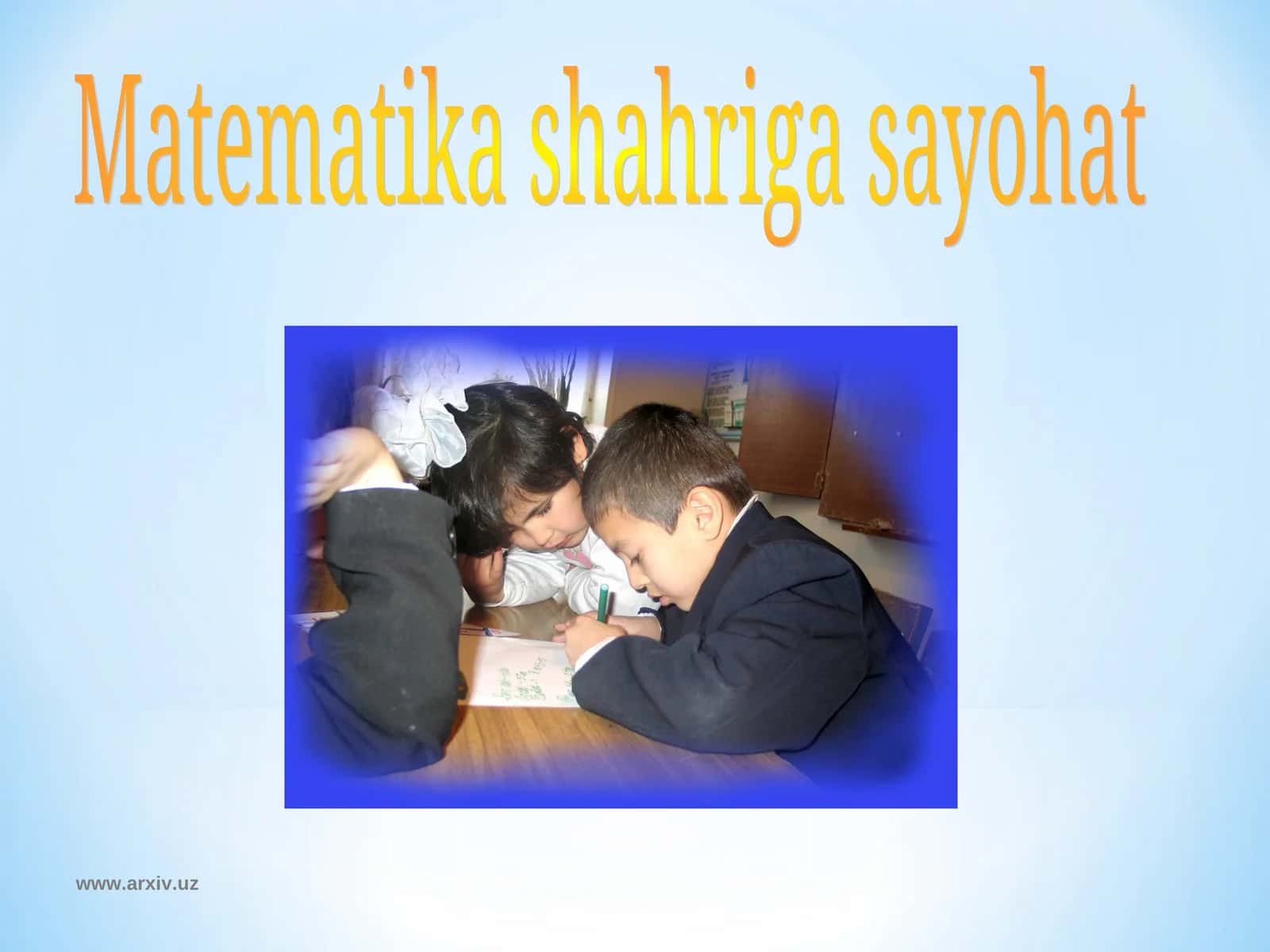 Matematika shahriga sayohat 1