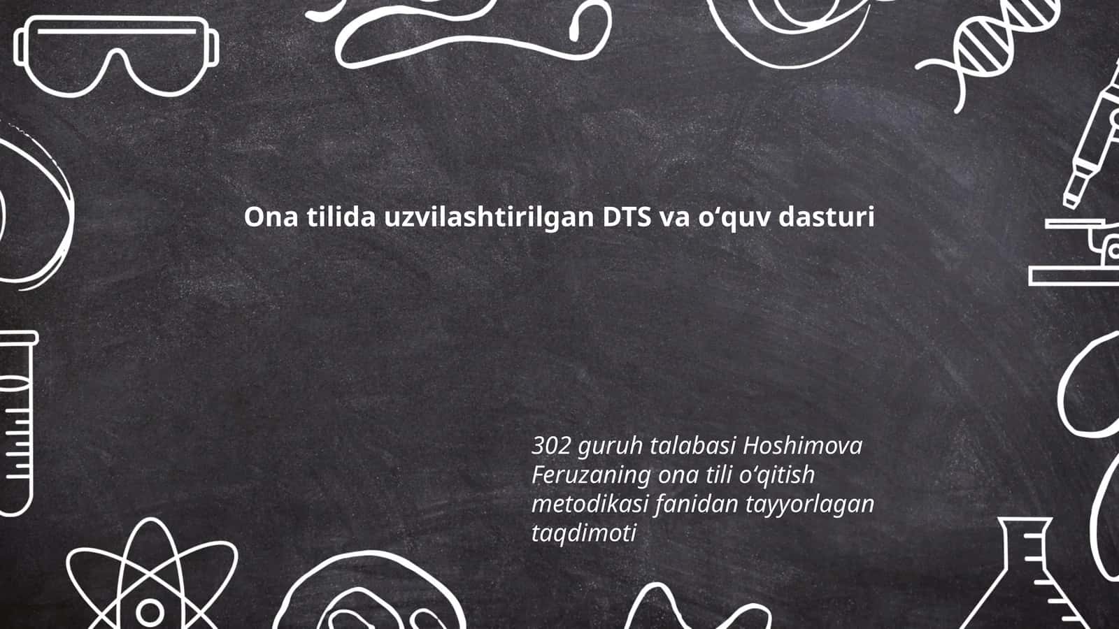 Ona tilida uzvilashtirilgan DTS va oʻquv dasturi 1