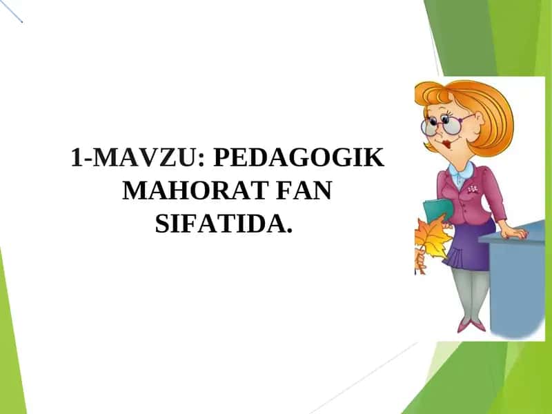 Pedagogik mahorat 1