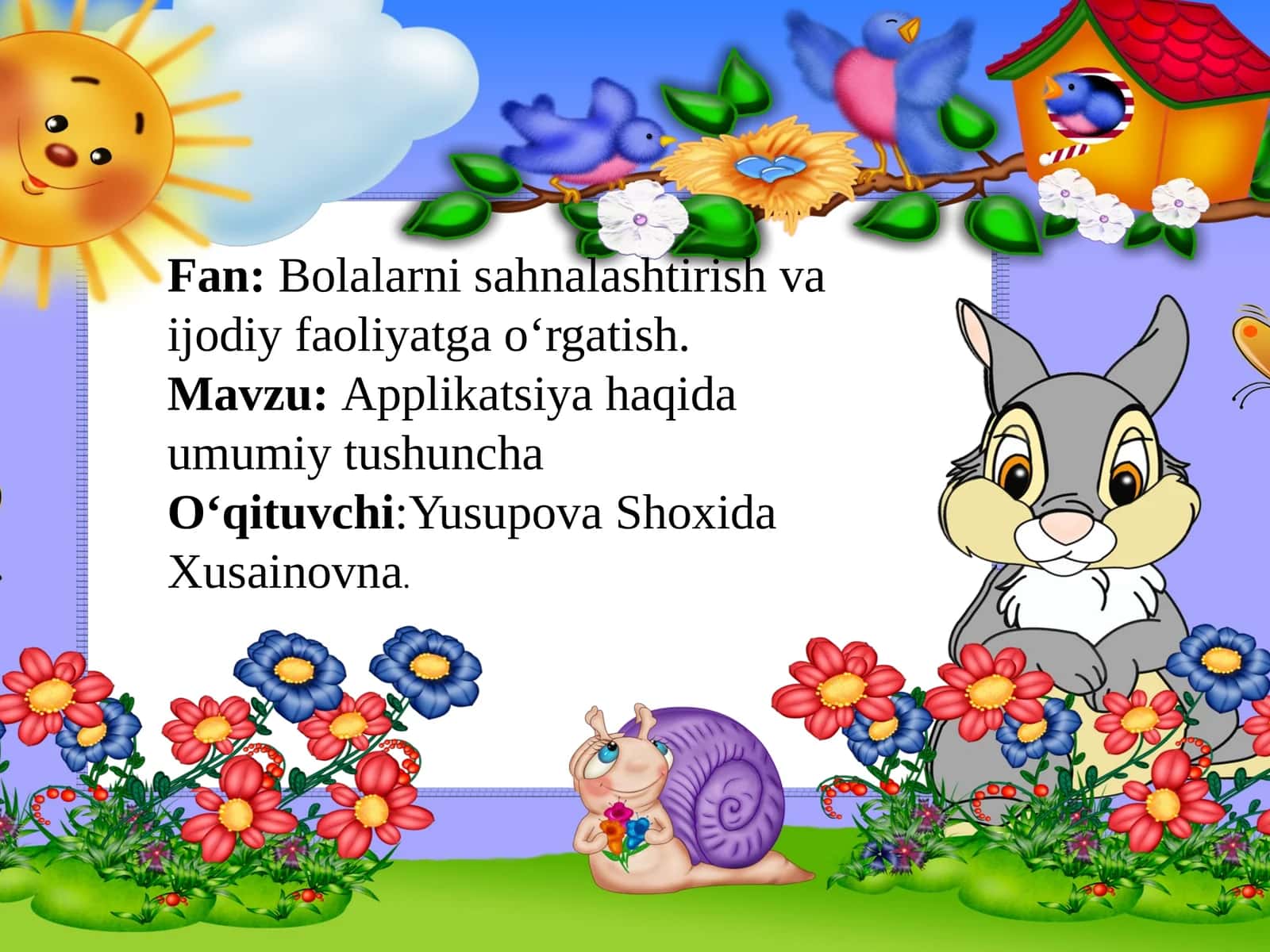 Applikatsiya haqida umumiy tushuncha 1