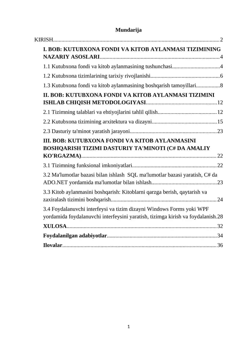KUTUBXONA FONDI VA KITOB AYLANMASI TIZIMINING NAZARIY ASOSLARI 1