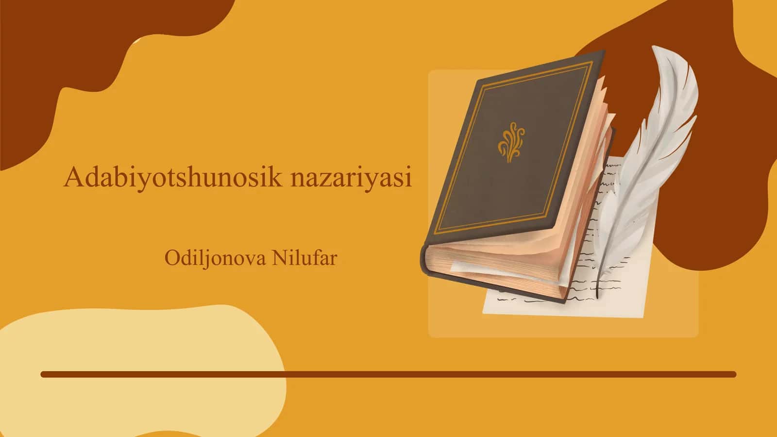 Adabiyotshunosik nazariyasi 1