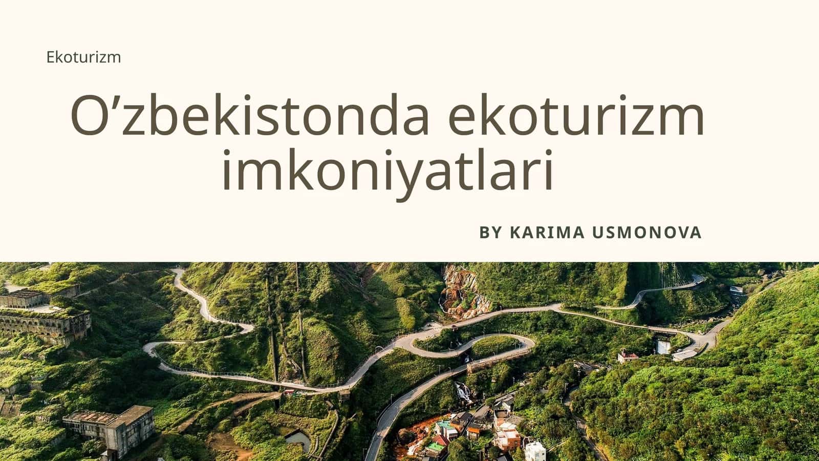 O’zbekistonda ekoturizm imkoniyatlari 1