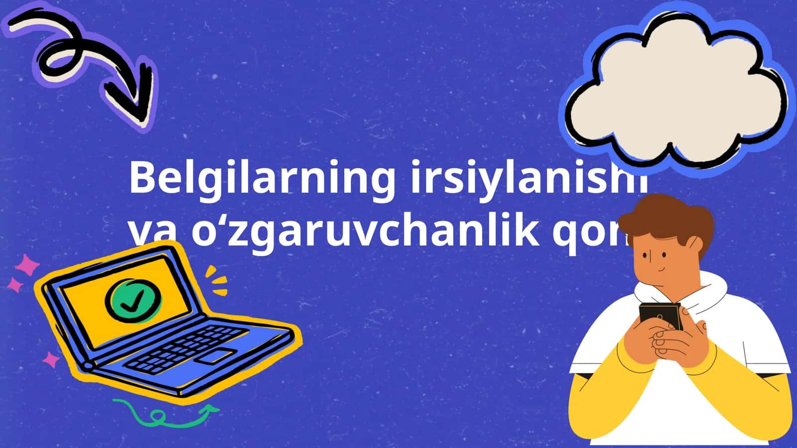 Belgilarning irsiylanishi va o‘zgaruvchanlik qonuni 1
