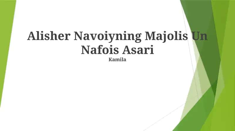 Majolis Un Nafois 1