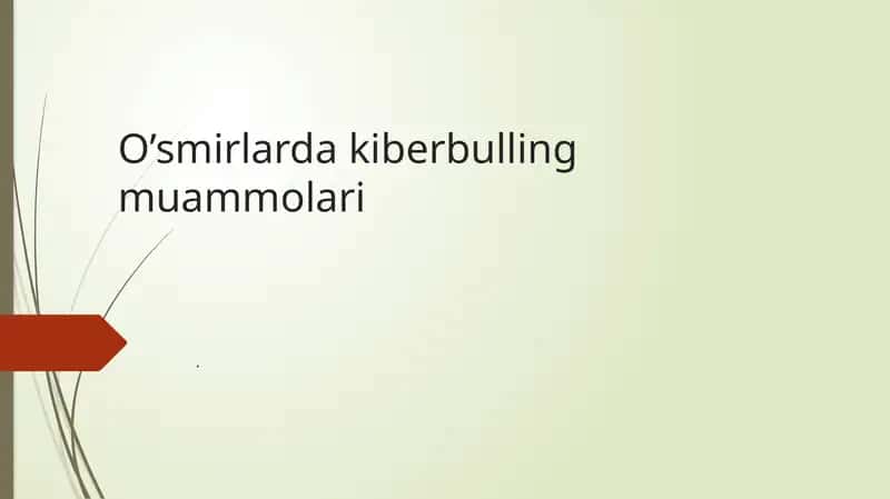 O’smirlarda Kiberbulling muammolari 1