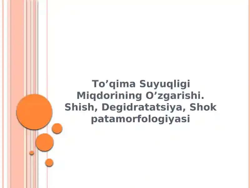 To’qima Suyuqligi Miqdorining O’zgarishi