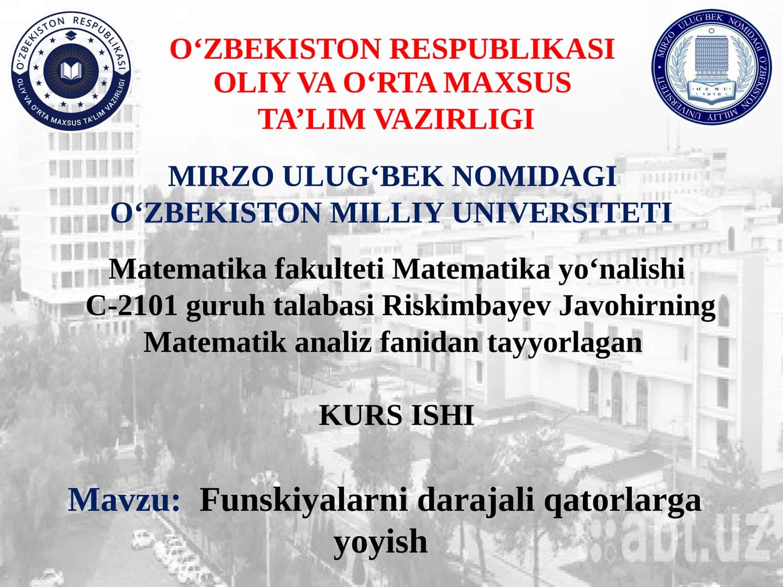 Funskiyalarnidarajaliqatorlargayoyish 1