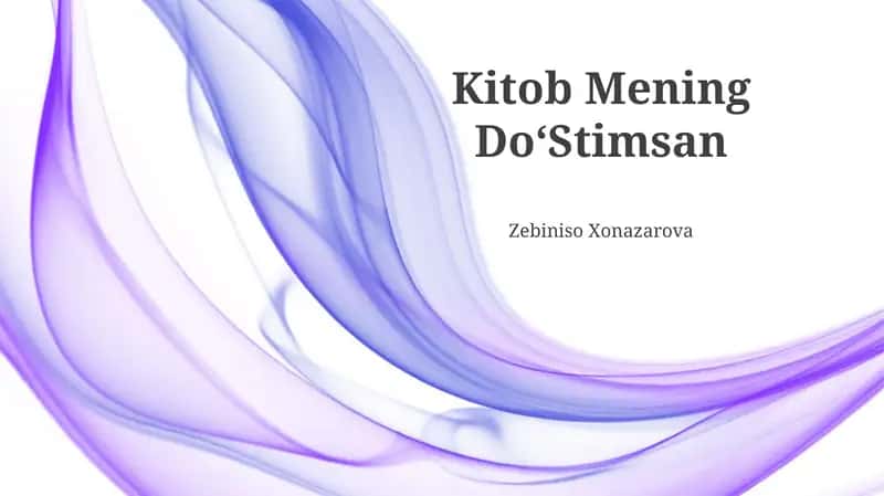 Kitob Mening DoʻStimsan 1