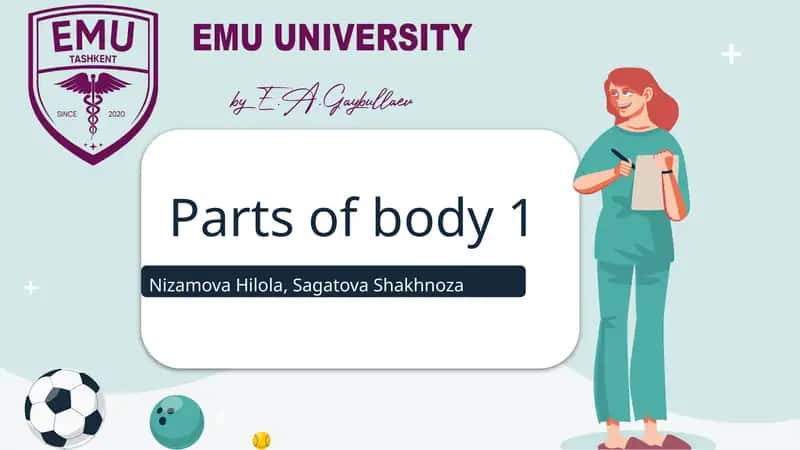 Parts of body 1 1