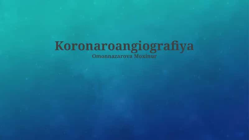Koronaroangiografiya 1