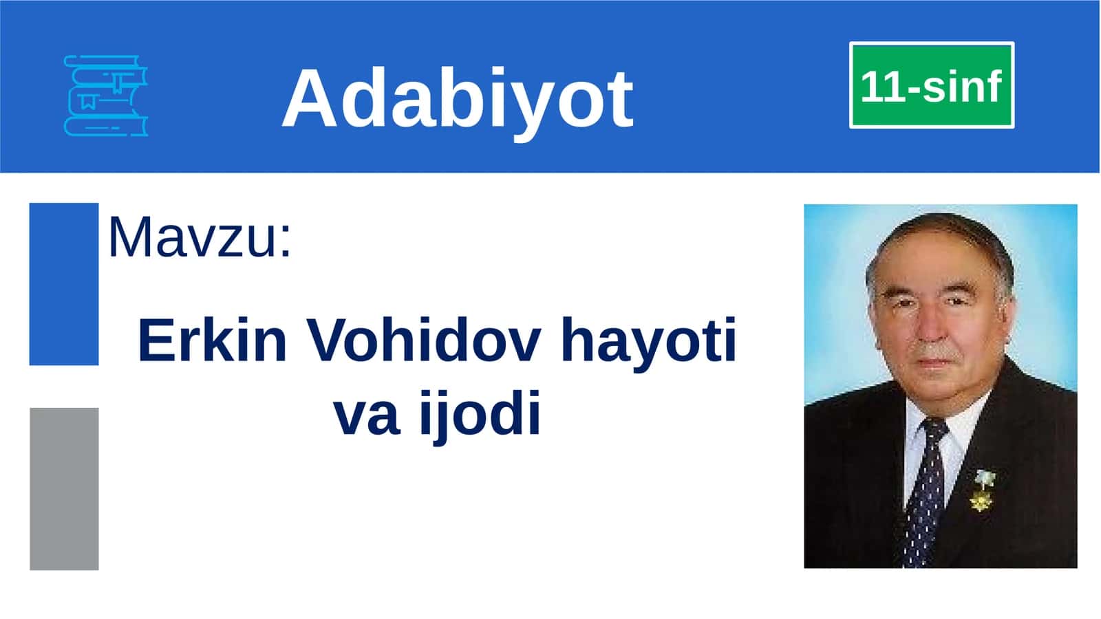 Erkin Vohidov hayoti va ijodi 1