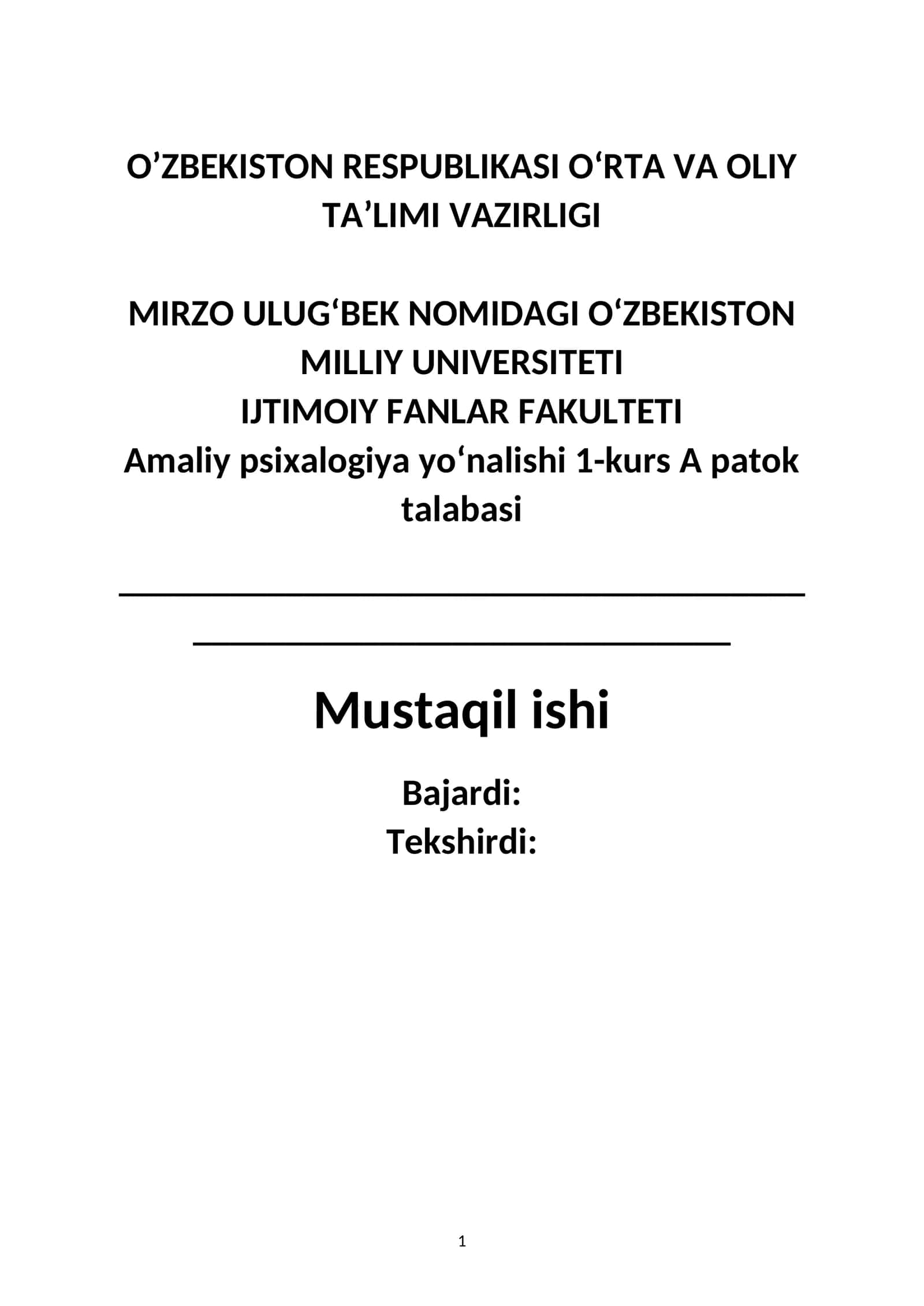 SHAXSNING EVOLYUTSION RIVOJLANISHI, TARBIYASI VA IJTIMOIYLASHUVI 1