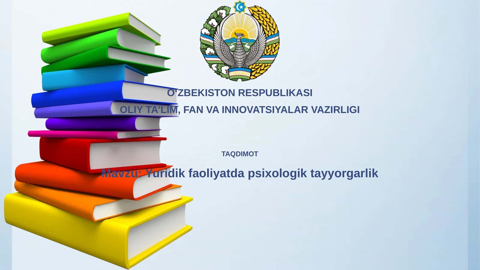 Huquqiy faoliyatda psixologik tayyorgarlikning mohiyati 1