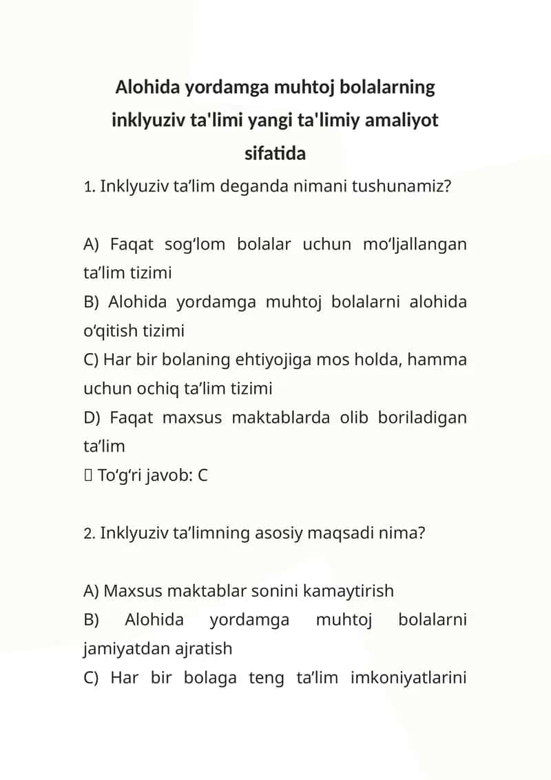 Inklyuziv ta'lim 1