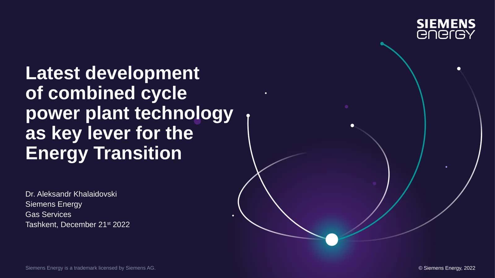Latest development of combined cycle power plant technology as key lever for the Energy Transition 1
