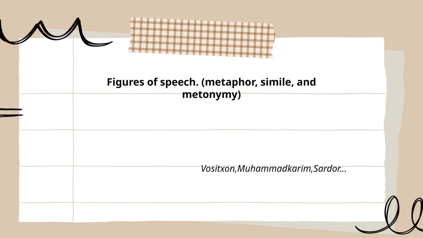 Figures of speech (metaphor, simile, and metonymy) 1