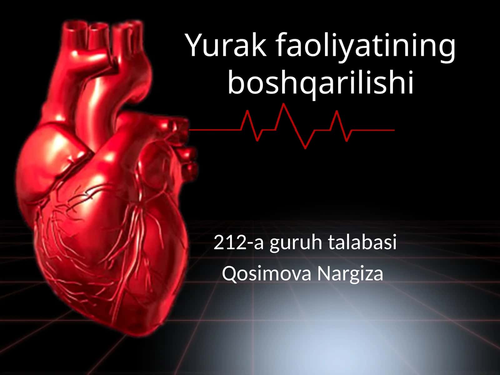 Yurak faoliyatining boshqarilishi fiziologiyasi 1