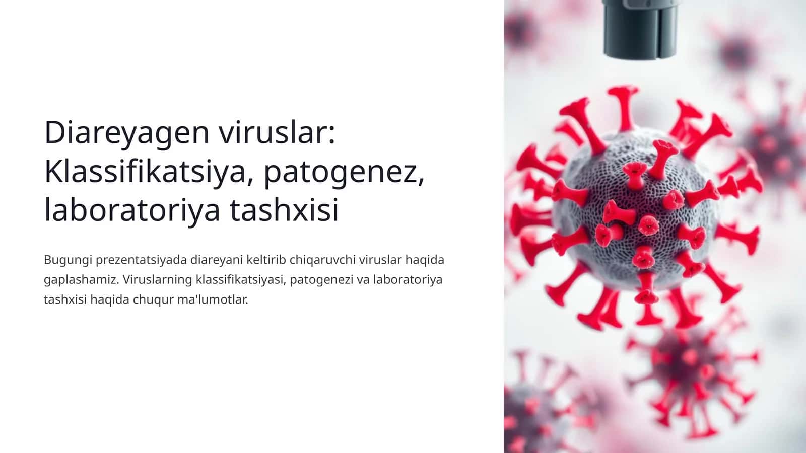 Diareyagen viruslar: Klassifikatsiya, patogenez, laboratoriya tashxisi 1