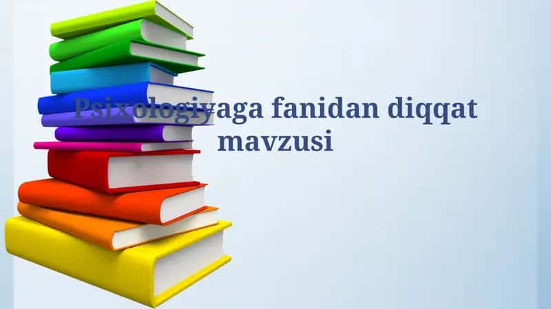 Psixologiyaga fanidandiqqatmavzusi 1