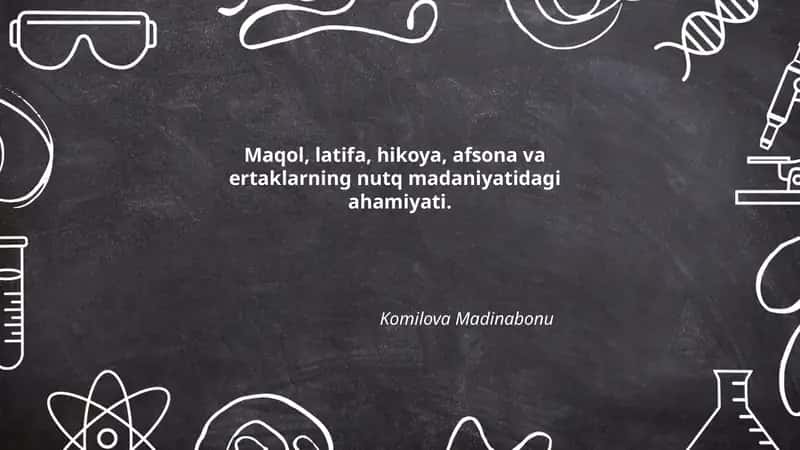 Maqollar va ularning nutq madaniyatidagi roli 1