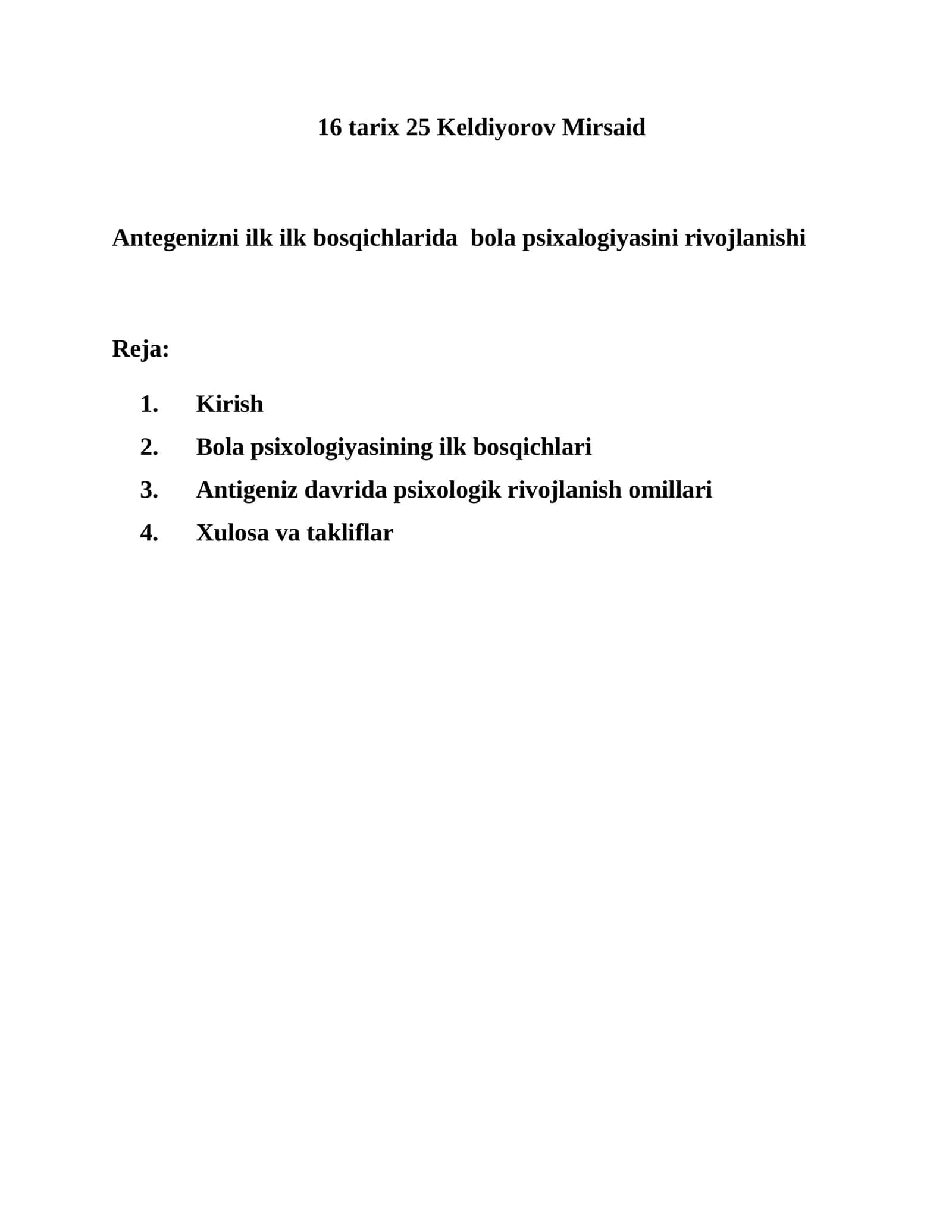 Antigenizni ilk bosqichlarida bola psixalogiyasini rivojlanishi 1
