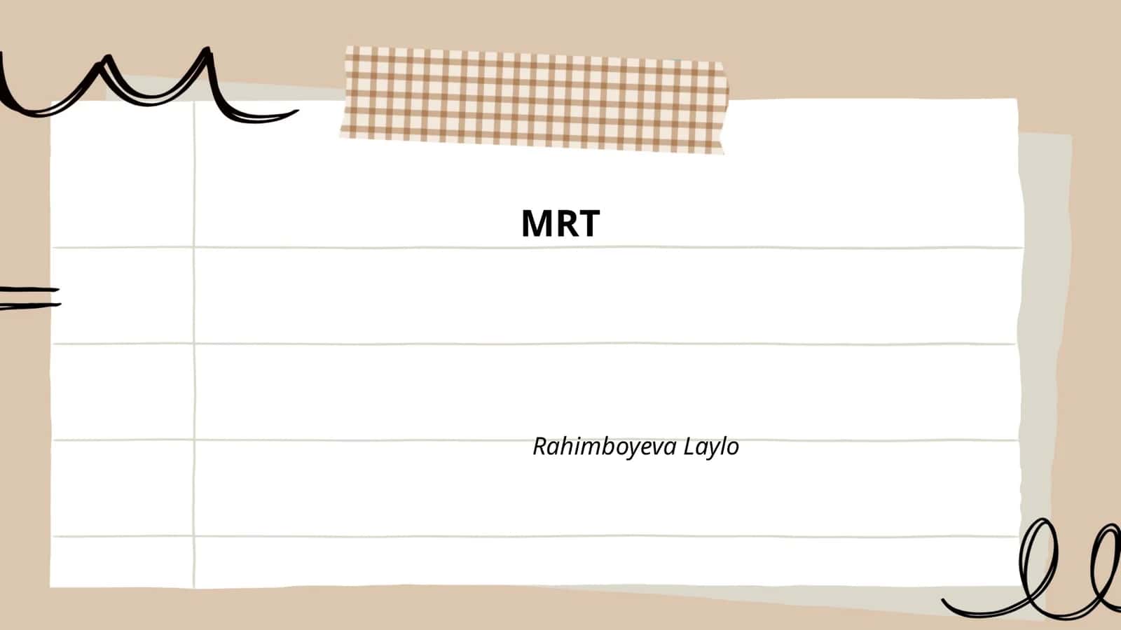MRT (Magnit-rezonans tomografiya tarixi) 1