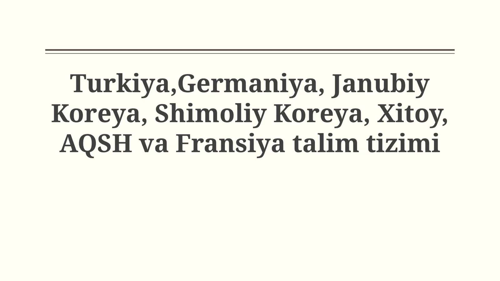 Milliy Ta'lim Tizimlarining O'ziga Xos Xususiyatlari 1