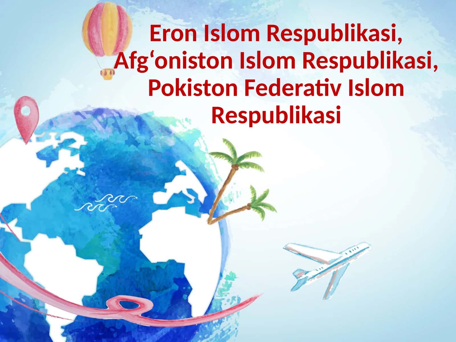 Eron Islom Respublikasi, Afg‘oniston Islom Respublikasi, Pokiston Federativ Islom Respublikasi 1