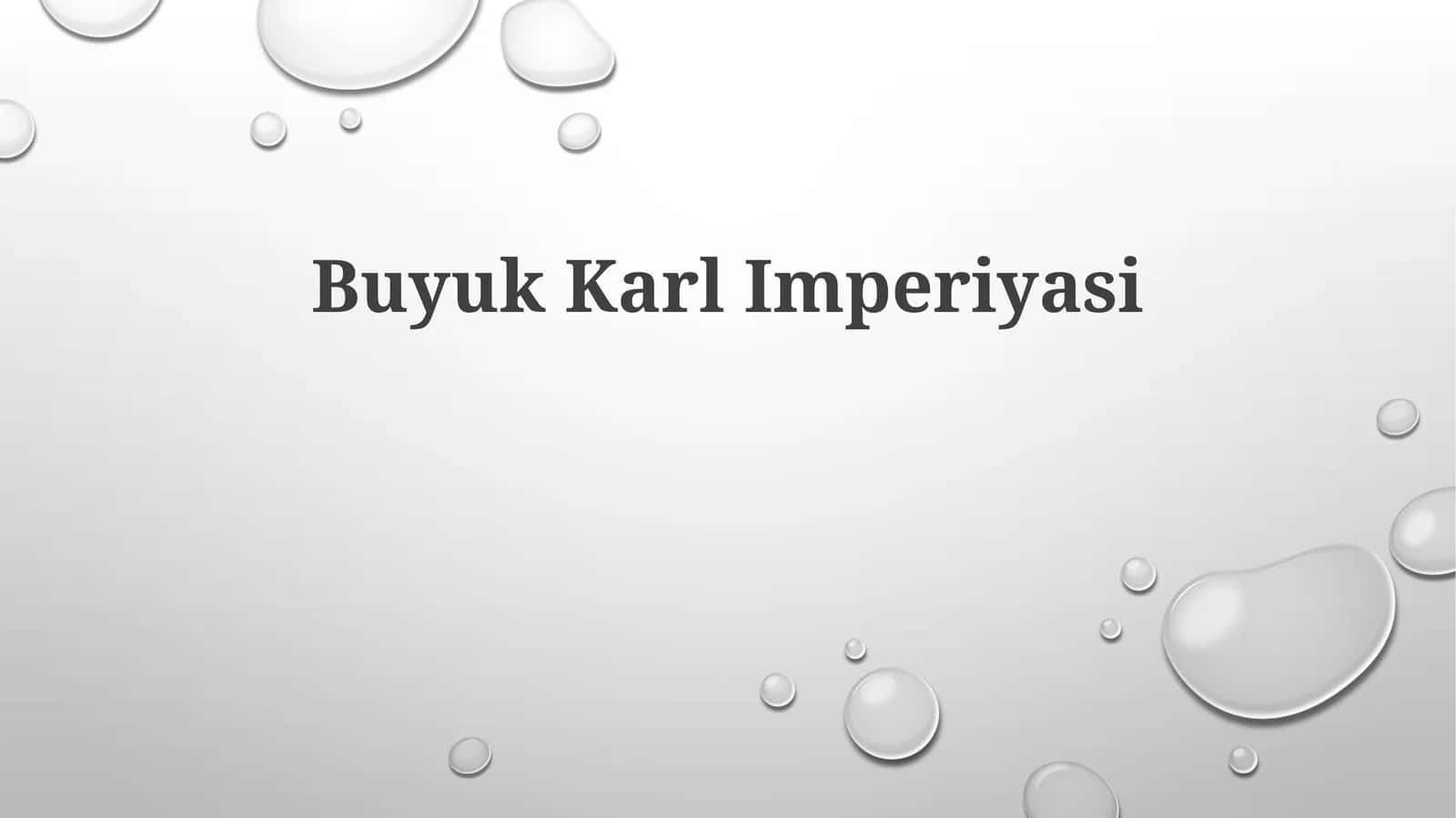 Buyuk Karl Imperiyasi 1