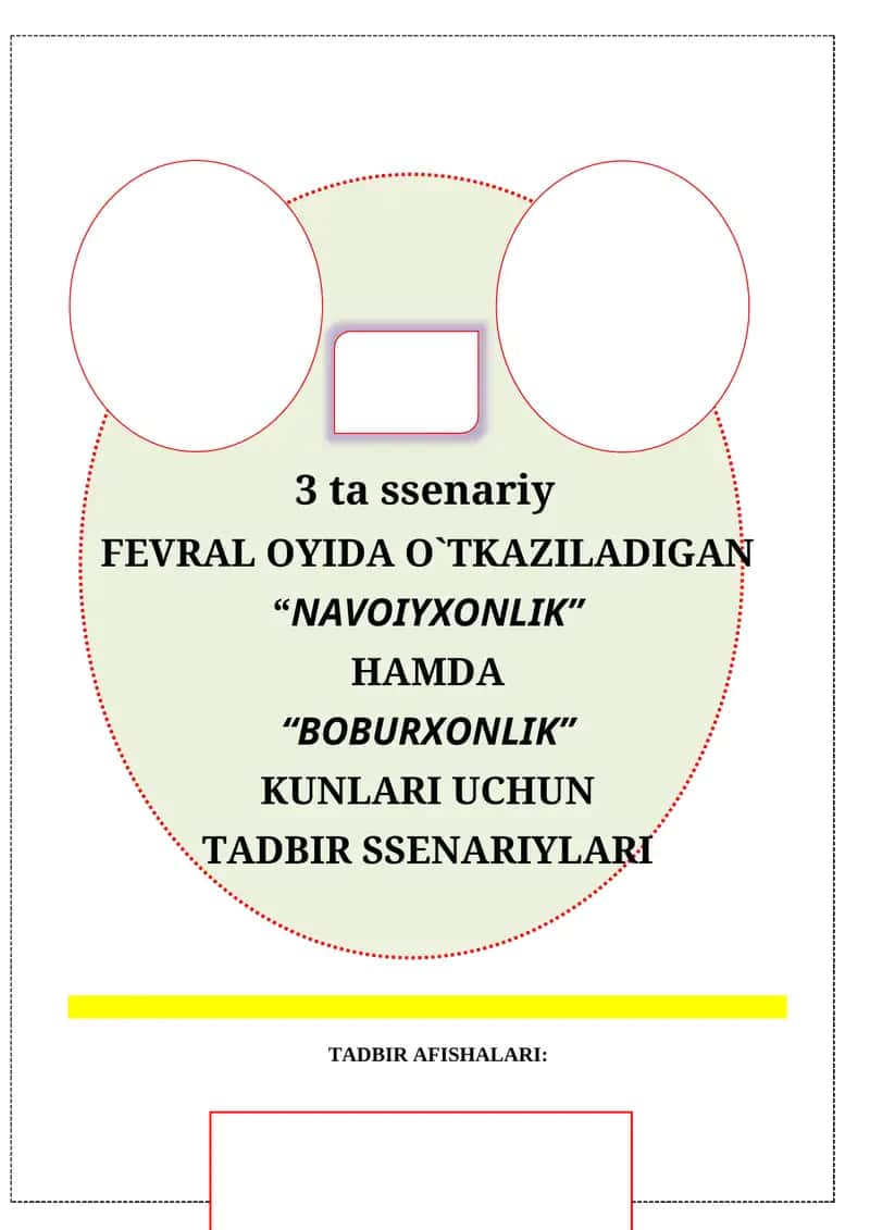 Navoiy va Bobur tavalludi uchun tadbir ssenariysi 1