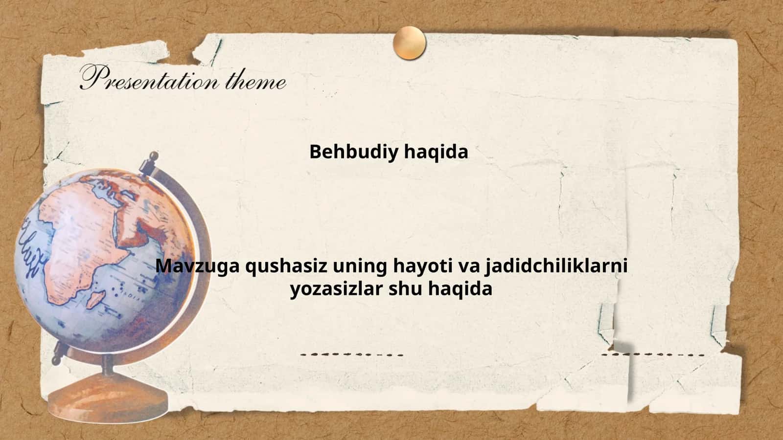 Mahmudhoja Behbudiy va jadidchilik harakati 1