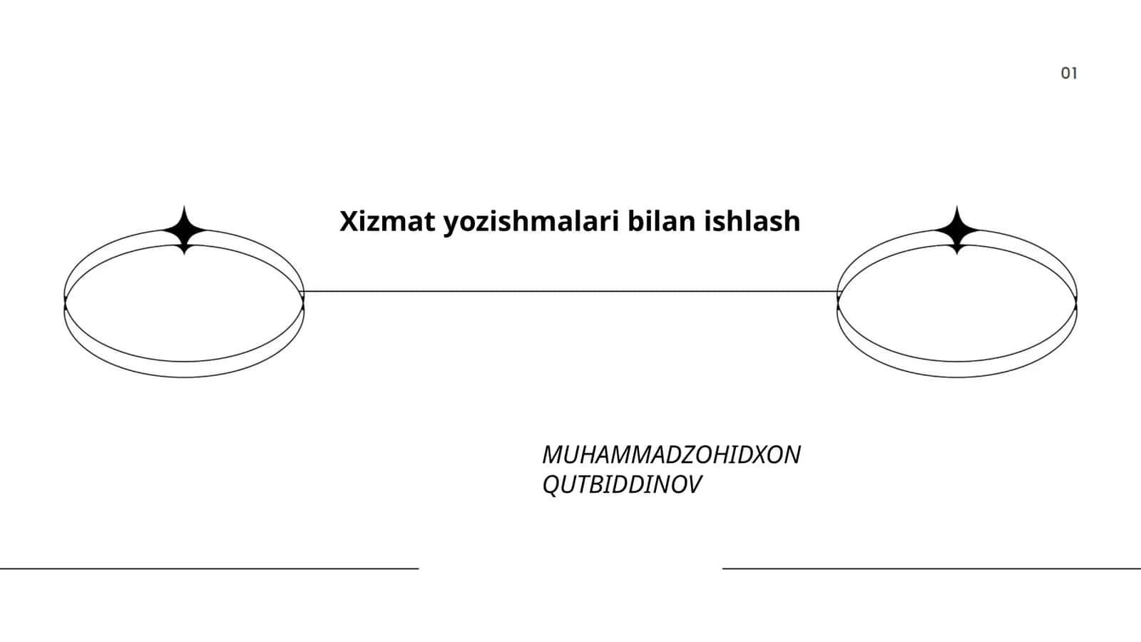 Xizmat yozishmalari bilan ishlash 1