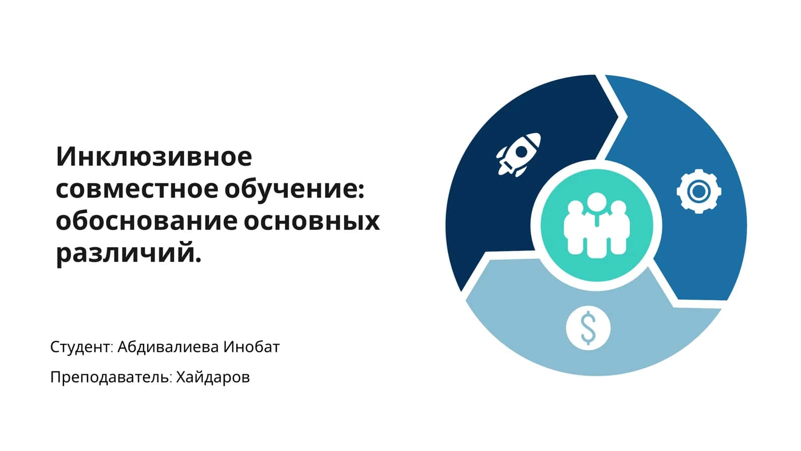 Инклюзивное совместное обучение: обоснование основных различий 1