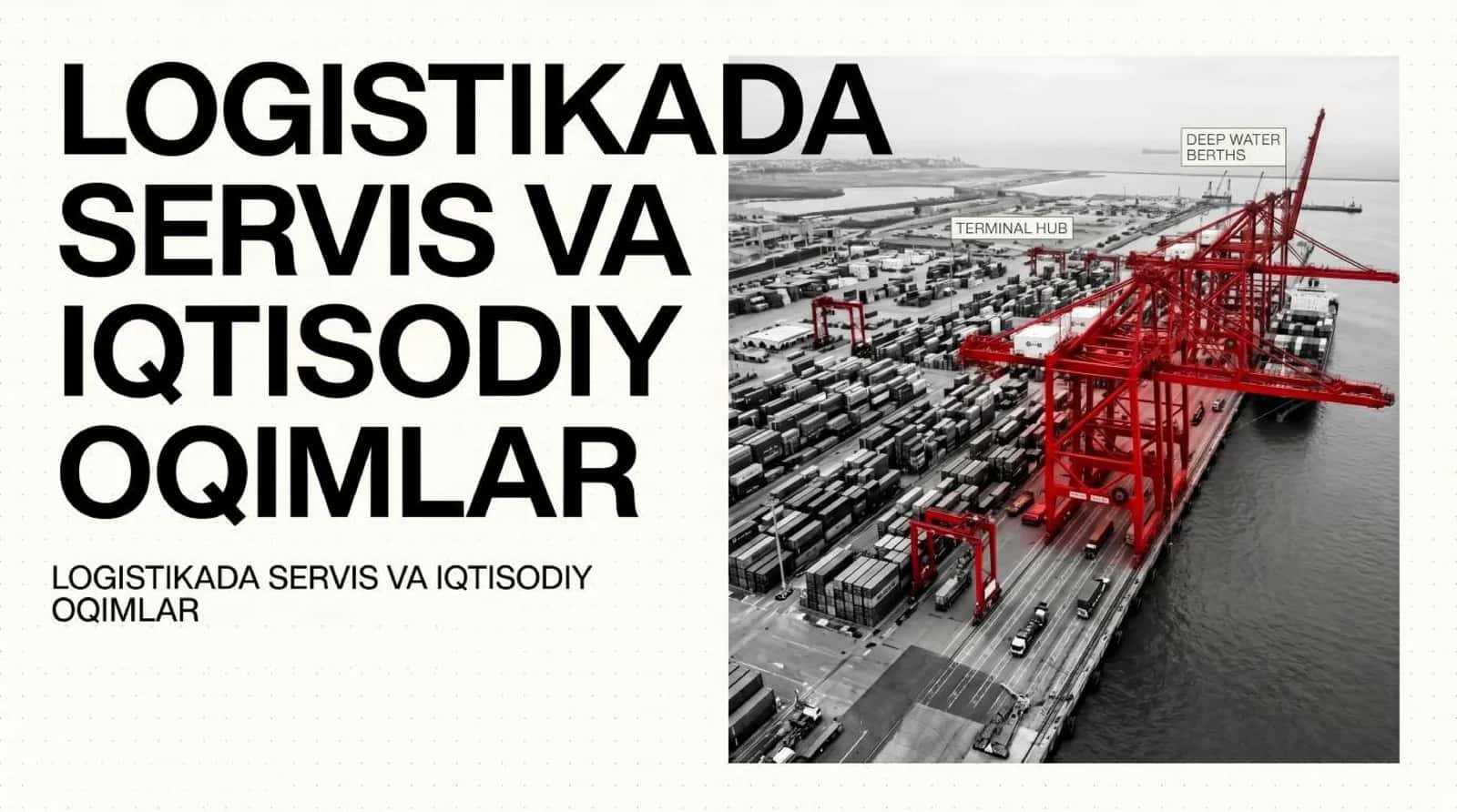 Logistikada servis va iqtisodiy oqimlar 1
