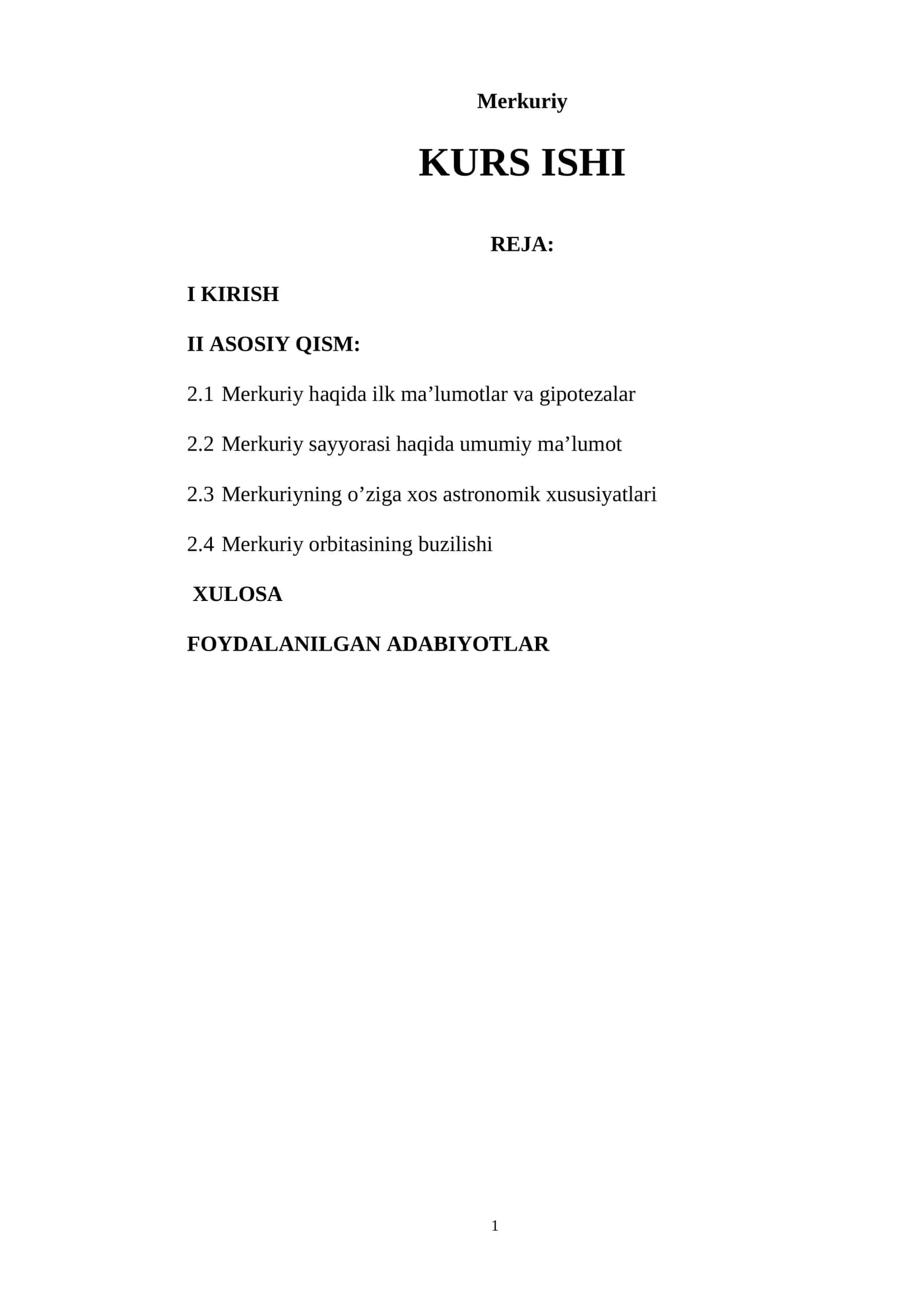 Merkuriy 1