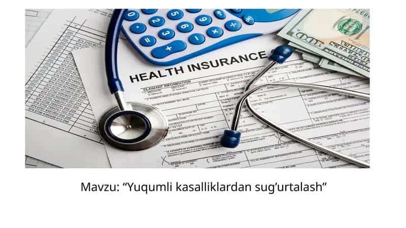Yuqumli kasalliklardan sug’urtalash. 1