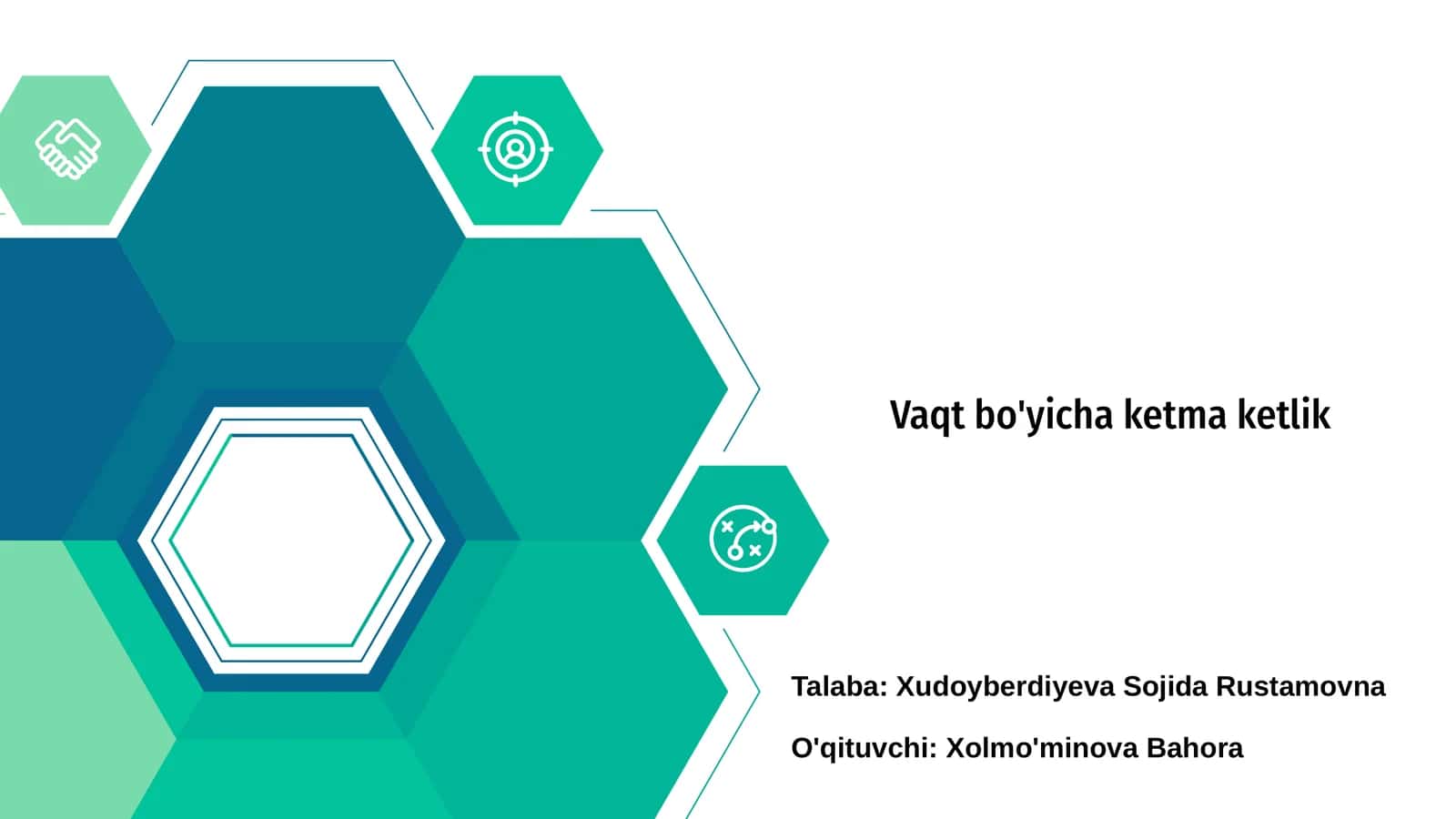 Vaqt bo'yicha ketma ketlik 1